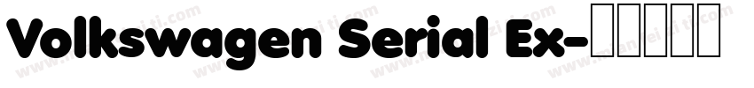 Volkswagen Serial Ex字体转换